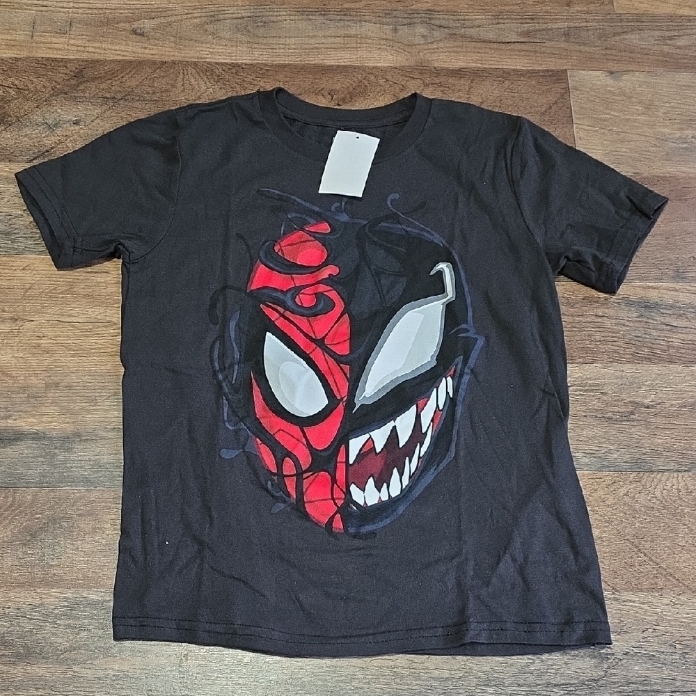 Marvel Black and Red Spider-Man Venom Kids Tee